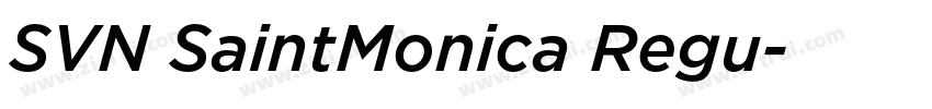 SVN SaintMonica Regu字体转换